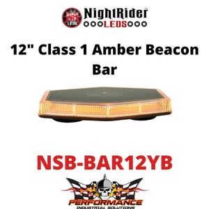 NightRider 12" Class 1 Amber Beacon Bar